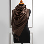 Πασμίνα Μονόχρωμη Αιγαίον Brown